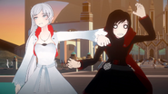 Weiss silences her partner.