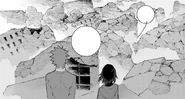 Chapter 15 (2018 manga) Oobleck and Ruby look at the ruins of Mountain Glenn.png (379 KB) Oobleck and Ruby look at the ruins of Mountain Glenn.