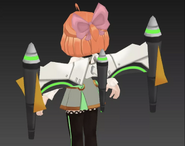 Penny's unused Flight Form unit model that was converted into the Atlesian Gunship unit, provided by the RWBY: Amity Arena Library