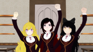 Team RWBY prepares to decorate their room.