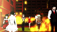 Cinder walking with the other antagonists.