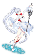 Weiss' official artwork as seen on the Japanese RWBY website.