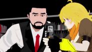 Yang interrogates Junior at the bar.