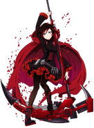 Ruby and Crescent Rose, as they appear on the official Japanese RWBY website