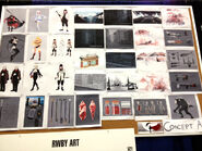 Some of various concept artists' works on display at RTX 2013