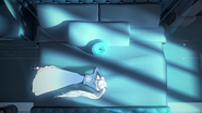 Weiss cries on her bed.