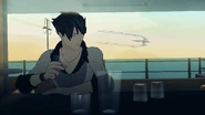Qrow Branwen catches sight of the ship
