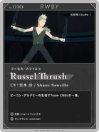 Promotional material of Russel Thrush for RWBY ARCHIVES Remnant Promenade Vol. 1-8