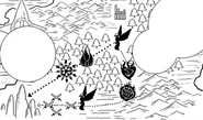 Nevermore uses as map-markings on Ruby's strategy to defeat the Grimms.