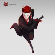 Official Design of Adam Taurus for RWBY: Amity Arena