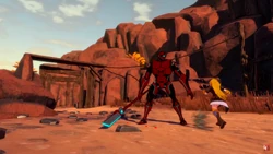 Merlot's robot on his island