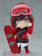 Nendoroid Ruby Rose: Lucid Dream with Crescent Rose's snowboard form in GoodSmile Twitter
