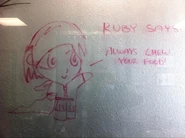 A drawing of Ruby, drawn by Miles Luna