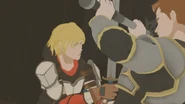 (2) Jaune has two swords