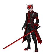 Adam's in-game model for the RWBY mobile game.