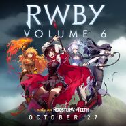 Promotional material of Ruby and her team for RWBY Volume 6