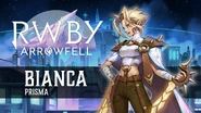 Promotional material of Bianca Prisma.
