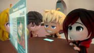 Taiyang checking on Cinder's dating profile page.