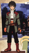 Concept art of Oscar's Volume 6 design, seen in the RWBY 2020 Wall Calendar