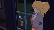 Yang overhears her father and former professors' conversation.