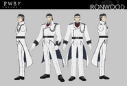 Concept art for Ironwood's timeskip outfit