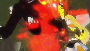 Yang punching the Ursa to death.