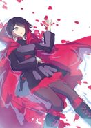 Color illustration sketch of Ruby Rose by Einlee