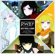 Artwork for the RWBY VOLUME 1-3 BEST VOCAL ALBUM in Japan.
