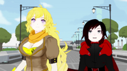 Her and Yang's arrival to Beacon