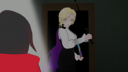 The Disciplinarian, shortly before Glynda moves to strike the desk Ruby sits at.