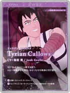 Promotional material of Tyrian Callows for RWBY ARCHIVES Remnant Promenade Vol. 1-8