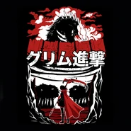 RWBY Advancing Grimm-Art.png (269 KB) "Advancing Grimm" shirt design (in the style of Attack on Titan)