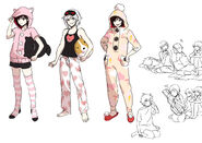 Concept art for Ruby's pajamas