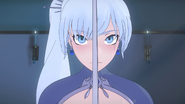 Weiss focuses on practicing her Summoning...