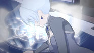 Weiss accidently uses her semblance.