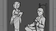 Ozpin and Glynda in the original Volume 1 Storyboard