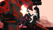 Blake Belladonna, attacking a Spider Droid