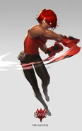 Official design of Fox Alistair for RWBY: Amity Arena.