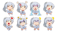 Chibi Weiss Emoticons