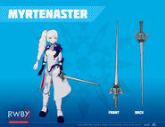 (Ruby Power Armor) Myrtenaster concept art seen in RWBY: Grimm Eclipse..