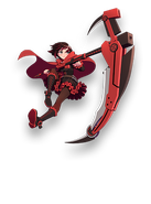 Ruby's official character design for RWBY Amity Arena