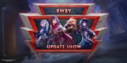 Promotional material of Team RWBY