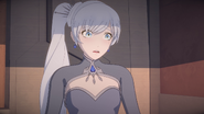 Weiss is alarmed when she hears the mayday come in.