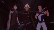 ...who has teamed up with Qrow and Clover.