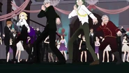 Oobleck dancing in Monty Oum's Dancey Fancey video on Facebook.