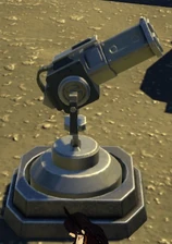 A grenade launcher turret.