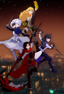 Crescent Rose in the RWBY Fan Forged promotional material.