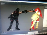 Pyrrha fight placeholder.png (400 KB) Pyrrha fighting the Sleeveless Insurrection Soldier, tweeted by Gray G. Haddock.