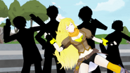 Yang being surrounded by her friends