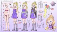 Quaralia's Model Sheet and Main Outfit(Thanks to Jay)